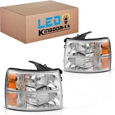LEDKINGDOMUS Headlights Assembly, DOT-certified, Compatible with 2007-2013 Ch...