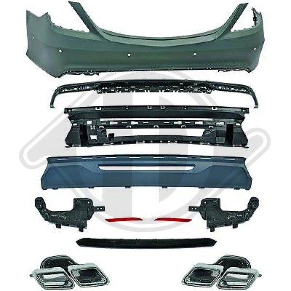 1648355 StoßStange Hinten FüR MERCEDES-BENZ S-CLASS (W222, V222, X222)-image