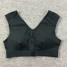 Tommie Copper Sports Bra Womens Large Black Shoulder Support Copper Znergy Gym