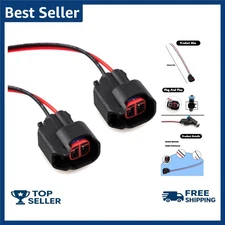 2 PCS Injector Connector, Fuel Injector Connector with Wire, Fuel Injector Pi