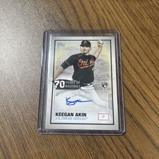2021 Topps - 70 Years of Baseball Autographs Keegan Akin #70YA-KA (AU, RC)