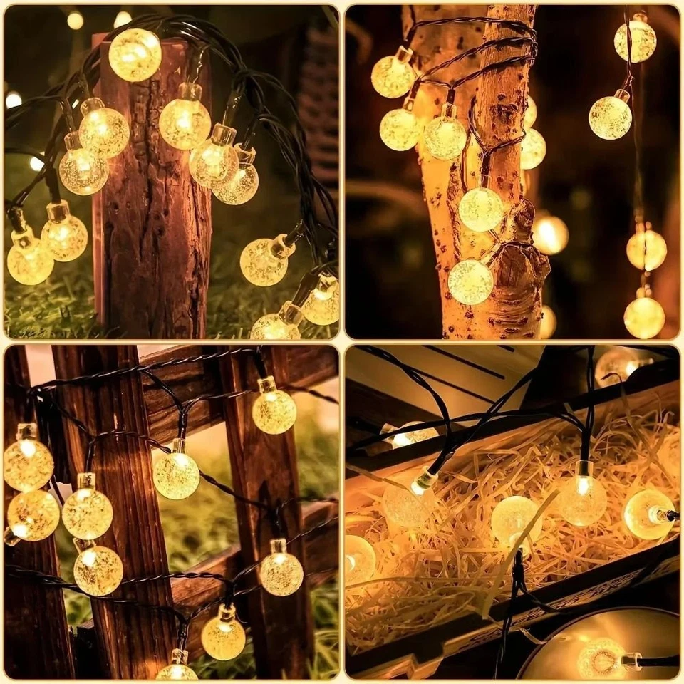 IP65 Waterproof Solar String Lights 22M Length Waterproof Garland Patio Party - Image 3 of 4