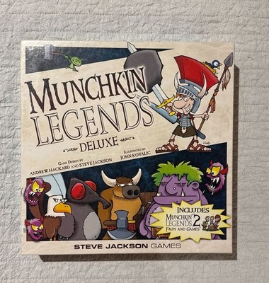 Munchkin Legends Deluxe Card + Faun and Games Expansion