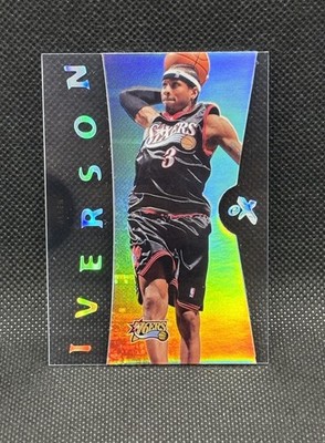 2006-07 FLEER EX NBA BASKETBALL ALLEN IVERSON #29 CLEAR ACETATE SSP ''76ERS'' RARE