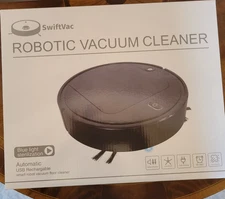 SwiftVac Smart Robotic Vacuum Floor Cleaner USB Rechargeable, New-Factory-Sealed