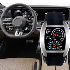 New Racing Car Dashboard Design Watch Silicone Strap For Boys And Men Car Lovers