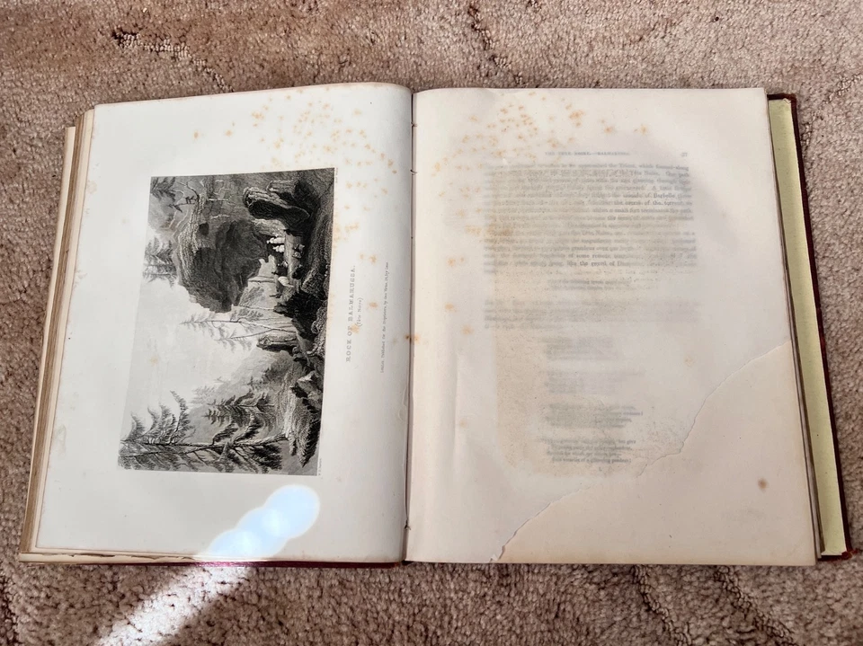 Antique 2 Vols 1836 Switzerland Illustrated William Beattie Bartlett Engravings - Image 4 of 4