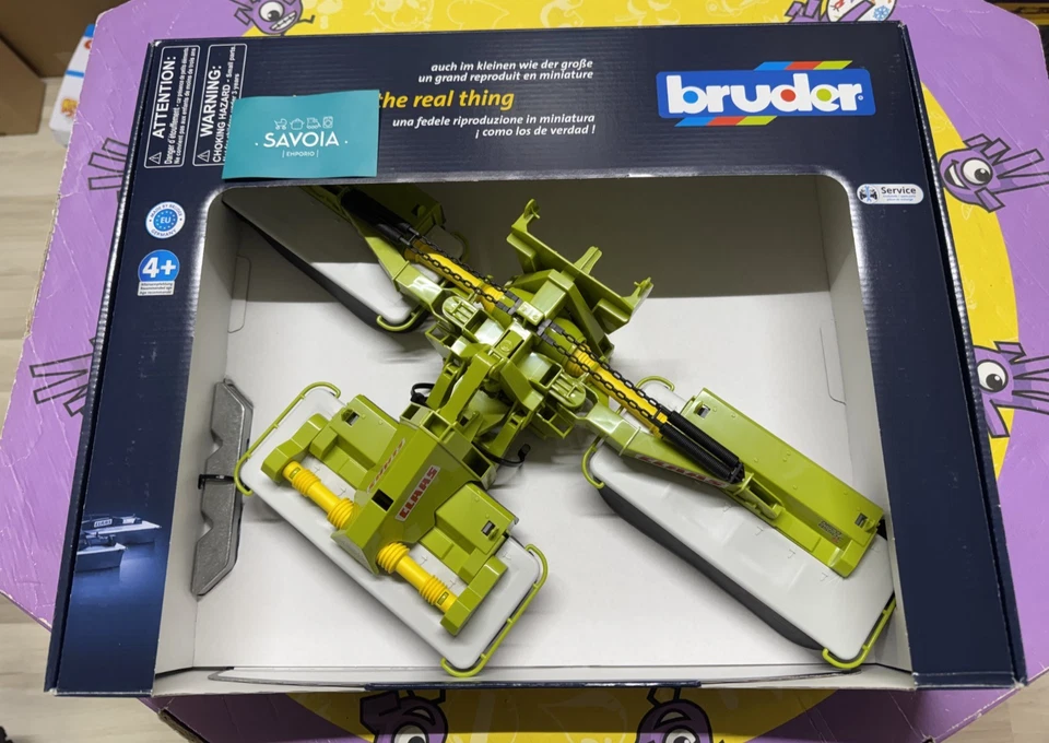 BRUDER 02218 - scala 1:16 -  CLAAS FALCIATRICE DISCO 8550 C PLUS  - NUOVO - Immagine 2 di 4