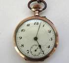 Gent's Vintage Silver Cased Swiss Made Pocket Watch with Silver Chain
