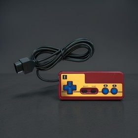 Custom Nintendo NES Controller OEM Japanese Famicom w/ Clear Blue DMG Buttons