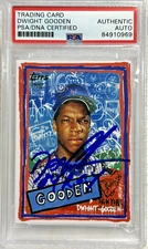 2020 TOPPS PROJECT #290 DOC GOODEN SIGNED METS CARD PSA AUT0