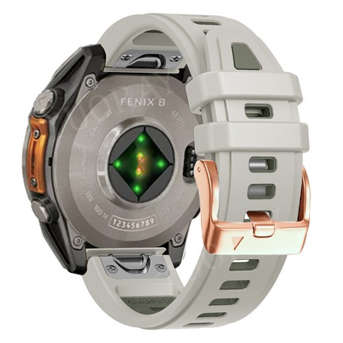 Correa de silicona Quickfit para Garmin Fenix 5S 6S Pro 7S Solar 8 Mk3 Mk3i 43 mm - Imagen 8 de 69