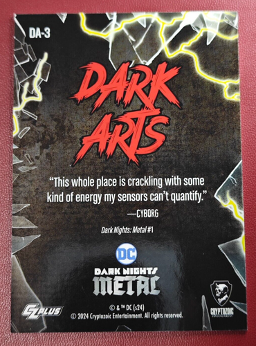 2024 CZplus Dark Nights Metal Brilliance Red Deco Foil Dark Arts #DA-3 41/69 - Picture 2 of 3