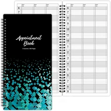 Appointment Book – Undated Salon Appointment Book, Daily＆Hourly Schedule Book wi