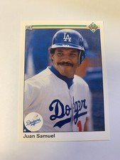 1990 Upper Deck High # Series (Update) Juan Samuel Los Angeles Dodgers 