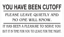 You have been cutoff business cards pack of 50 BC01