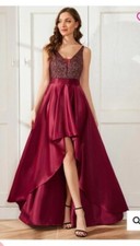 Ever Pretty Burgundy Prom dress size small UK 8 brand new with tags