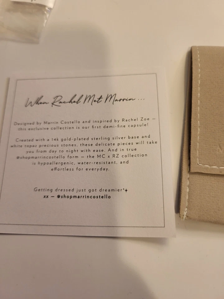 Pulsera Marrin Costello Gold Soleil - Nueva en bolsa oro 14K y topacio Foto 3 de 4