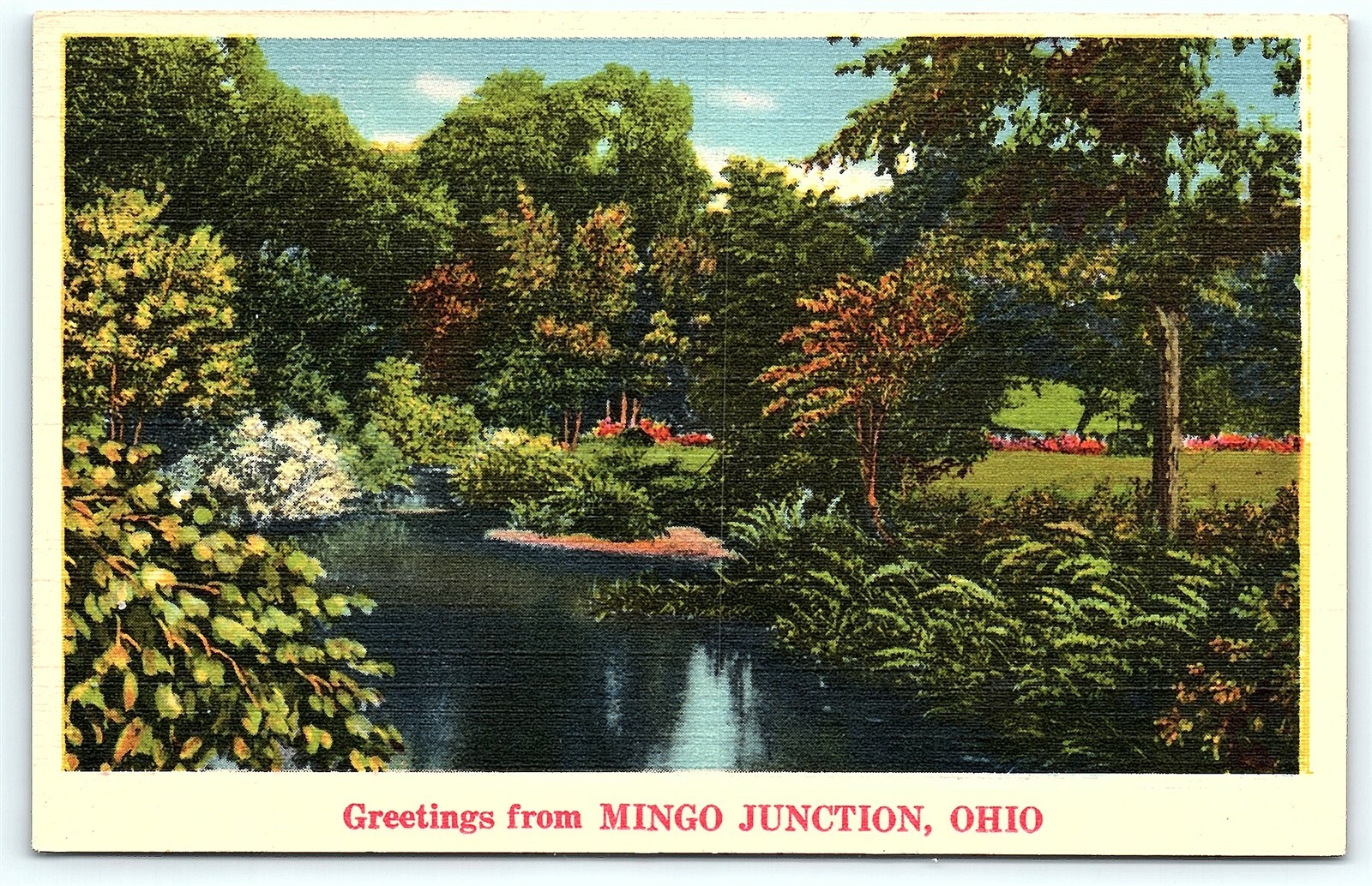 Postcard OH Mingo Junction Greetings from Mingo Junction Ohio Vintage