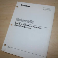 Caterpillar 936 936E Wheel Loader Electrical System Schematic manual service 33z