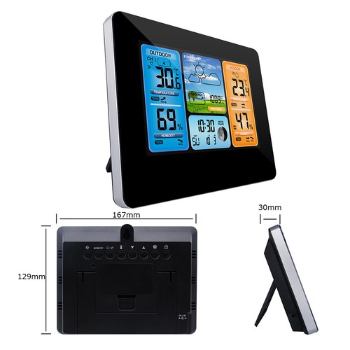 Wireless Weather Station Indoor Outdoor with Clock Calendar Thermometer UK - Picture 7 of 12