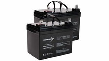 Celebrity Pride Replacement Wheelchair Batteries 2 batteries - 12 Volt 35 Amp