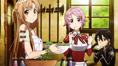 Anime sword art online shinozaki rika yuuki asuna Play Gaming Mat Desk