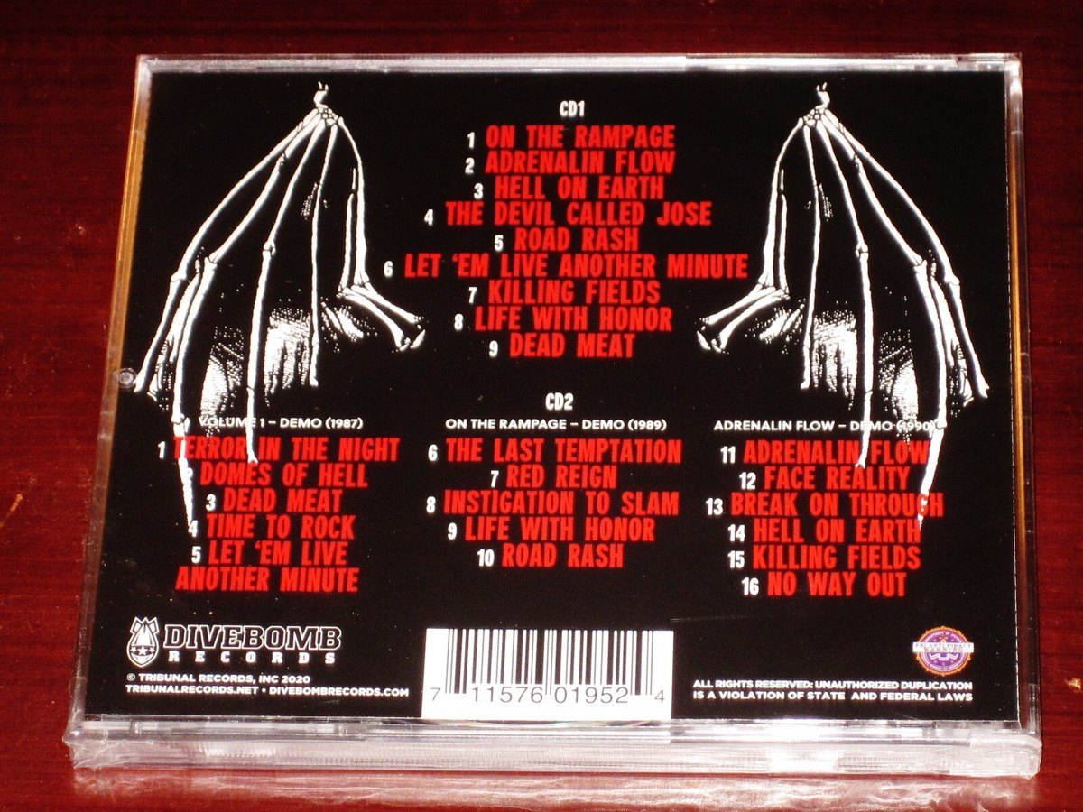 Hostile Rage: On The Rampage + Demos 2 CD Set 2020 Divebomb
