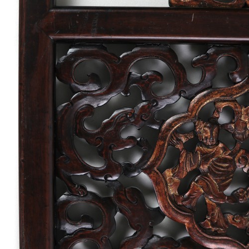 Antique Chinese Carved Wooden Panel 18" Tall w/ Certificate - Picture 9 of 10