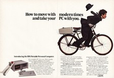 1984 IBM Portable Personal Computer: Move With Modern Times Vintage Print Ad