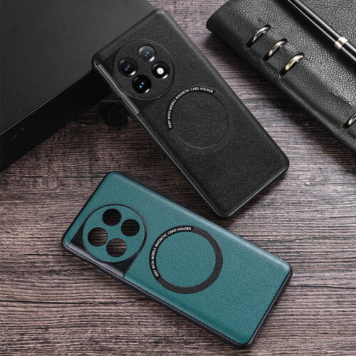 Magnet Leather Case For OnePlus 11R 10R 11 10 Pro ACE2 ShockProof MagSafe Cover - Picture 1 of 13