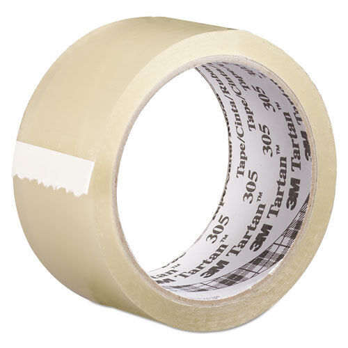 Scotch Box Sealing Tape, 48 mm x 100 m, 3 Core, Clear, 36/Carton 