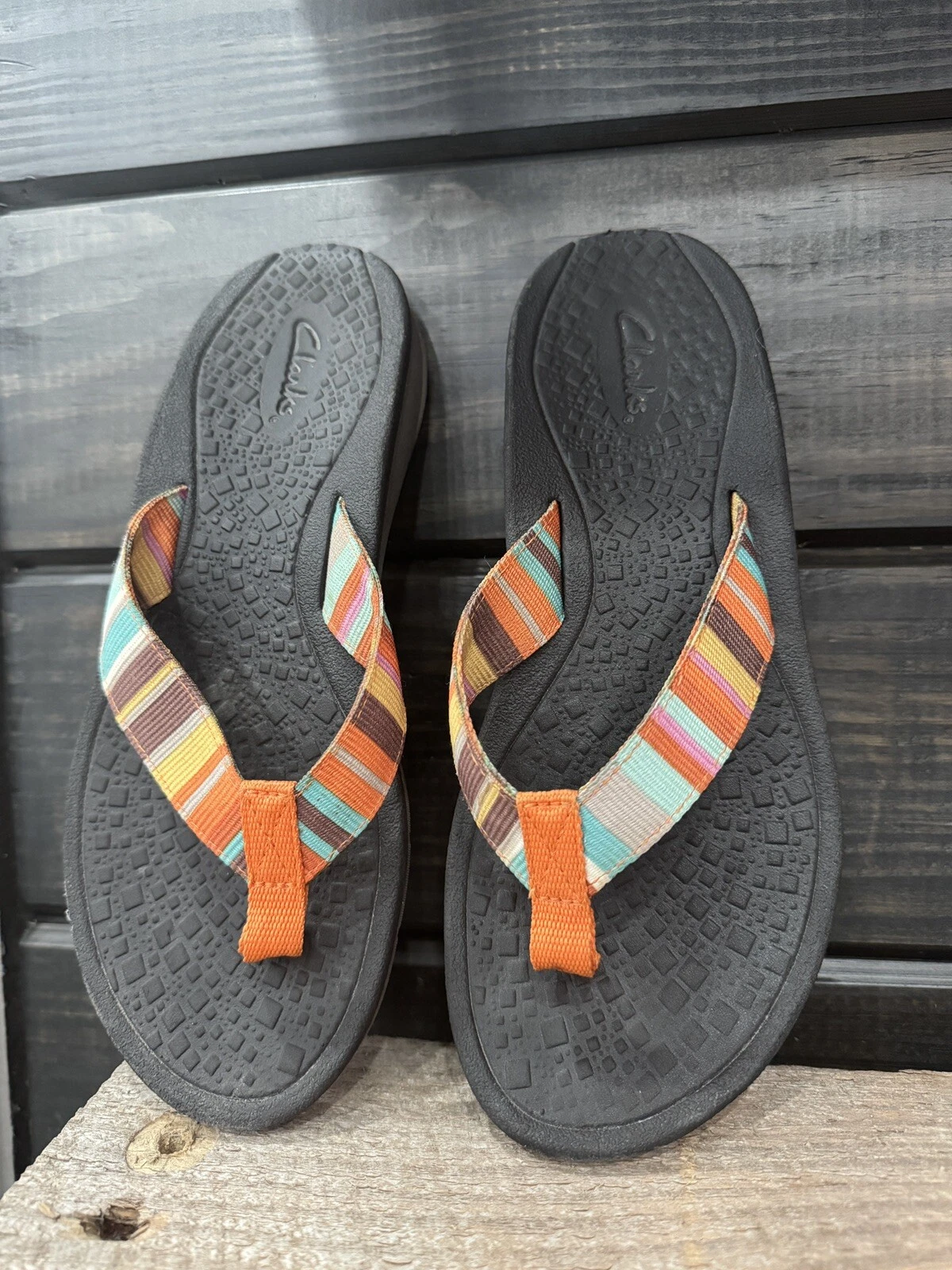 CLARKS Infradito Clark’s multicolore donna taglia 7