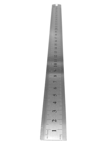 12 x 30cm / 12 Inch Metal Rulers Steel Metric & Imperial - Picture 3 of 5
