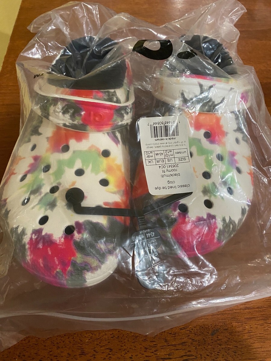 Crocs Classic Lined Comfort Tie Dye Clogs 206341-0C4 Mens  display picture 3