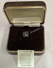 O.C. Tanner 10k Gold & Enamel Tie Tack, Southern Life Insurance Company