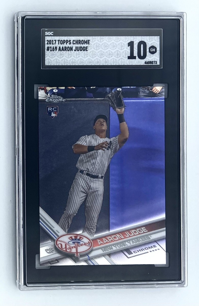 2017 Topps Chrome Aaron judge #169 SCG 10 Gem Mint Rookie | eBay