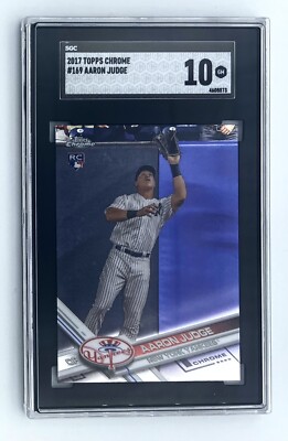 ゲームセンター・ゲームカード 2017 Topps Chrome Aaron Judge RC PSA 2017 Topps Chrome - Aaron Judge #169 X-Fractor (RC) for sale