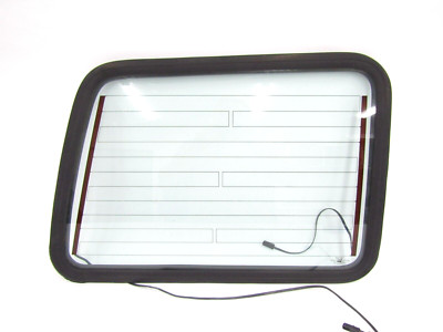 1973-91 Chevy GMC Suburban LH REAR BARN DOOR GLASS left heated window ...