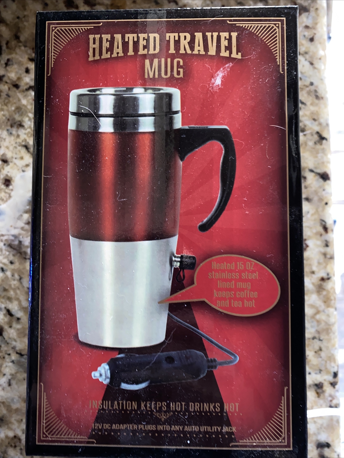 Cvs Heated Travel Mug 12V Plug In Car New With Box 50428556283 eBay