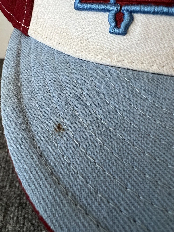 Philadelphia Phillies New Era 59Fifty Hat Red White Blue Liberty Bell MLB  - Image 2 of 4