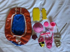 1980s 1990s Outdoor Bathing Suit Bikini Barbie Hat Sunglasses Beach Swimwear VTG