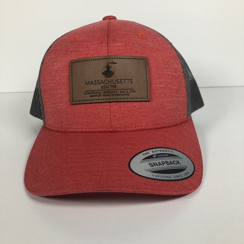 Cappello Massachusetts SSN 798 cerimonia battesimo snapback maglia berretto rosso - Foto 4 di 14