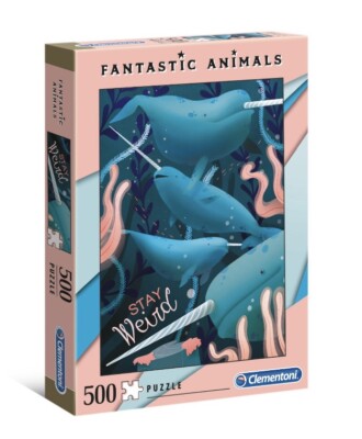 Clementoni Jigsaw Puzzle 500 Fantastic Animals Narwhal 35070 Ocean