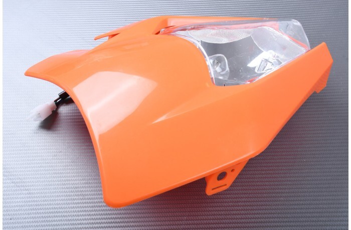 Carénage nez avant orange pour moto KTM 450 EXC EU modèles 2014 à 2016