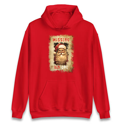 Missing Red One Christmas Hoodie, Weihnachtsmann fehlt Poster Weihnachtshaube