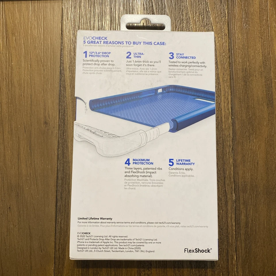 Tech21 Apple iPhone 8 Plus/7 Plus Ultra-Thin Evocheck 2 - Blue NIB - Image 2 of 2