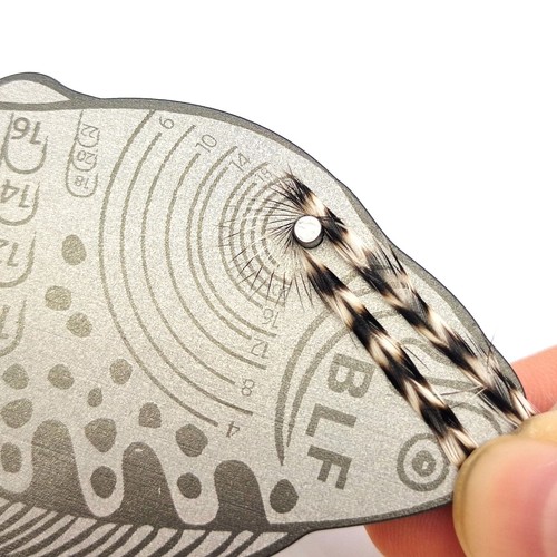 1Pcs Aluminium Alloy Fly Fishing Hackle Hook and Bead Gauge Fly Tying Szie Tool - Picture 7 of 10