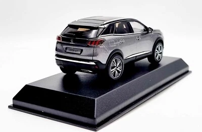 PEUGEOT 3008 GT Gris Platinum 2020 Voiture de Collection NOREV 1/43