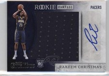 2015-16 Panini Excalibur Rookie Rampage Jumbo Jersey Rakeem Christmas Auto 0o9